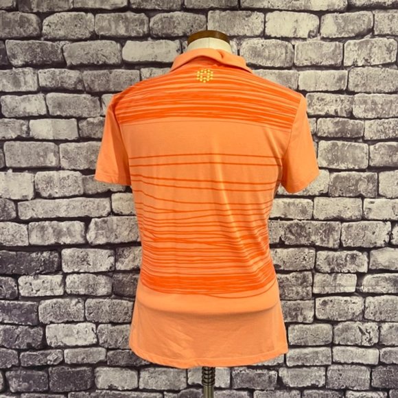 Puma Peach Short Sleeve Polo Size Medium - Picture 6 of 8